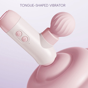 Massaggiatore Vibrante Ricaricabile 2-in-1 con Funzione di Suzione, Giocattolo Erotico per Donne, Mini Massaggiatore Portatile per Flirtare o Rilassarsi - Product Image 2
