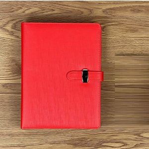 Notebook A6 Loose-<b>leaf</b> Book 35326 Memo Book 6-hole with Buckle PU Leather <b>Paper</b> Cover Corporate Office Memo Notebook - Product Image 3