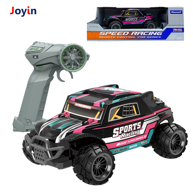 1:18 PVC Fast 2WD RC Toy Vehicle Racing Kids2.4G Off-road Large Rally Truck Remote Control Buggy Car Model