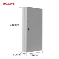 Armoire à clés en métal Bozzys Boîtes de gestion des clés 160 positions avec crochets multicouches pour la gestion d'usine/immobilière