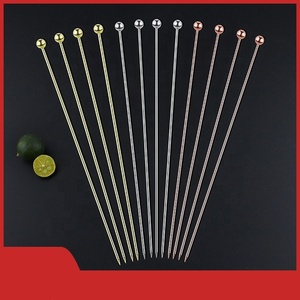 Brochetas de Frutas de Acero Inoxidable de Alta Calidad, 20 cm, Palillos Desechables para Cócteles, Ecológicos, de Grado Alimenticio - Product Image 2