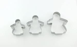 Ensemble de 3 <span class=keywords><strong>emporte</strong></span>-pièces/moules à biscuits en forme d'<span class=keywords><strong>ange</strong></span> de Noël en acier inoxydable 18/0 - Product Image 3