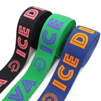Bande élastique personnalisée avec logo, en nylon jacquard, tissu spandex pour le fitness, sangle en TPU brodée pour sous-vêtements et bracelets, échantillon gratuit