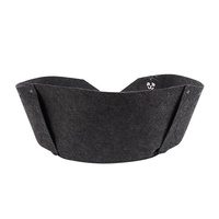 Lit imprimé chiots chats, nouveau design, en feutre, avec coussin réversible et fond antidérapant, résistant à l'eau, pour toutes les saisons