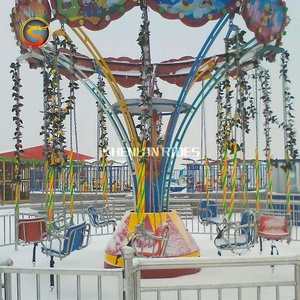 Funfair पार्क सवारी आउटडोर Manege मिनी उड़ान कुर्सी स्विंग बिक्री के लिए सवारी - Product Image 4