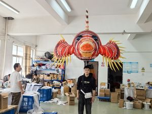 Spettacolo di parata gonfiabile Lionfish pupazzo gonfiabile fuoco-pesci pesci tropicali pesci <span class=keywords><strong>leone</strong></span> con luce a Led - Product Image 5