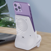 Support de charge sans fil avec protection OTP, 2 en 1, support de téléphone, charge rapide 15W PD3.1, type-C, protection OTP ignifuge