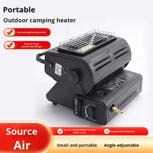 Réchaud à gaz portable d'extérieur, compact, double usage, alimenté au butane, pour le camping et le patio, avec dispositif d'allumage pour tente - Product Image 6