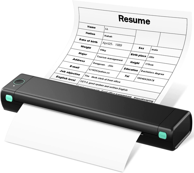 phomemo M08F A4 Convenient Portable Thermal Printer Office Documents A4 216mm 203dpi  test Paper Contract Printing Printer