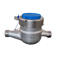 Compteur d'eau de type sec en acier inoxydable SS304 de 15 mm