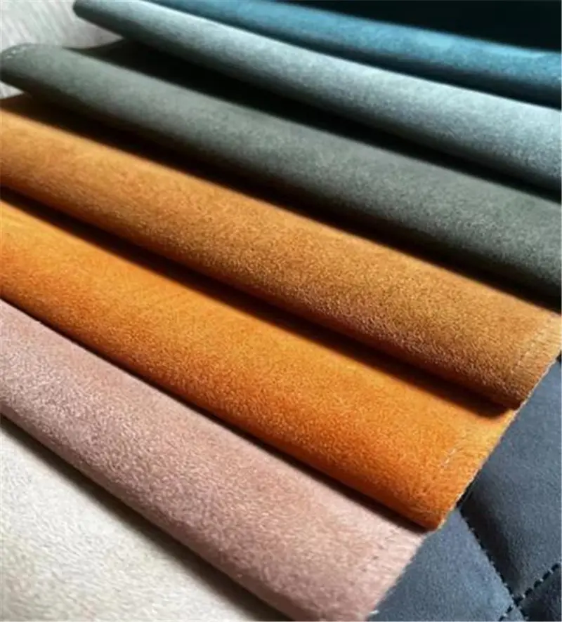 Color fastness 3-4 Italian velvet polyester luxury living room sofa fabric for upholstery wall cloth