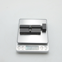 Cylindre de serrure à profil européen noir mat 70 mm SUS304 anti-effraction haute sécurité pour décoration intérieure moderne