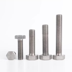 สลักเกลียวหกเหลี่ยมไทเทเนียมแบบกำหนดเอง M8x40 มม. M12 M14 M16 DIN933 พร้อมน็อต - Product Image 2