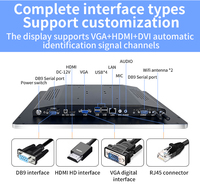 Intel I7 18,5 Ordenador integrado con pantalla táctil industrial adhesiva completa óptica de 23,5 pulgadas