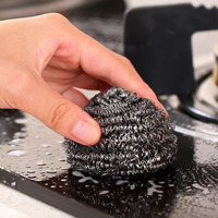 Brosse en spirale à récurer en acier inoxydable à bas prix pour brosses métalliques en acier inoxydable de cuisine épurateur en acier inoxydable
