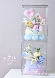 Caja acrílica <span class=keywords><strong>de</strong></span> cristal para el Día <span class=keywords><strong>de</strong></span> San Valentín, embalaje <span class=keywords><strong>de</strong></span> tienda <span class=keywords><strong>de</strong></span> flores <span class=keywords><strong>transparente</strong></span> <span class=keywords><strong>de</strong></span> 5mm <span class=keywords><strong>de</strong></span> espesor ensamblado para presentación <span class=keywords><strong>de</strong></span> cesta <span class=keywords><strong>de</strong></span> flores elegante - Product Image 3