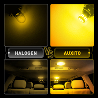 Ampoule LED AUXITO Bestseller T10 3000K Ambre 9V 14V pour éclairage intérieur de voiture 140lm 2 pièces