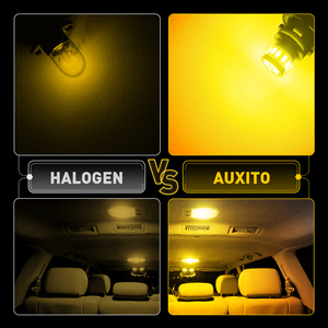 Auxito หลอดไฟ LED 3000K สีเหลืองอำพัน9V 14V 140lm 2ชิ้นสำหรับไฟภายในรถยนต์ - Product Image 4