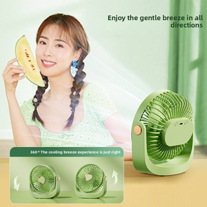 Mini ventilador de escritorio para el verano, portátil y silencioso, para uso en oficina y al aire libre. - Product Image 2