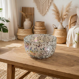 Bol à bougie en verre moucheté de 6 oz résistant à la chaleur, lanterne décorative pour la Saint-Valentin, Noël, la décoration de table pour les fêtes à la maison - Product Image 1