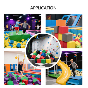 Factory Wholesale Anti-vibration Foam Pit <strong>Blocks</strong> Trampoline Foam For Foam Pit Sponge Cube For Kids Gymnastics Indoor Play - Product Image 4