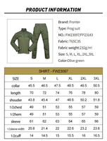 Tenue tactique de camouflage respirante et imperméable personnalisée Fronter : Chemise et pantalon G5 Frog Suit, uniforme de combat