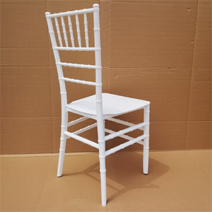 Venta al por mayor de alta calidad apilable PP plástico blanco banquete Tifanny Chiavari boda silla sillas de comedor para eventos - Product Image 4