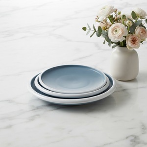 Assiettes à dîner rondes en mélamine, style européen, <span class=keywords><strong>noir</strong></span> et blanc, nouveau style - Product Image 4
