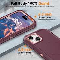 Étui magnétique antichoc et antidérapant Otter Armor 3-en-1 pour iPhone 18 17 16 15 14 13 12 Pro Max, compatible avec la recharge sans fil