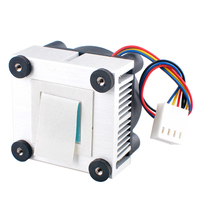 Ventilateur de refroidissement en aluminium à double roulement à billes 4cm 40mm 40x40x10mm DC12V 0.10A 4 broches 6000 tr/min pour CPU, carte mère et boîtier d'ordinateur 124010-DM1
