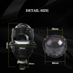 Super Bright Motorcycle S14 Bi LED Projector Lens Headlights 47w 5500k Automobile LED Headlamp for Car Light Replacement Upgrade - Product Image 5