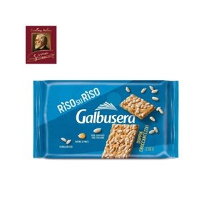 Craquelins de riz légers RisosuRiso Galbusera 380 g GVerdi, sélection de produits alimentaires italiens, craquelins de riz croustillants - Product Image 1