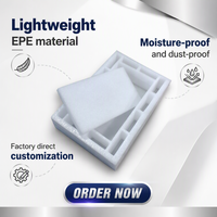 Insert en mousse perlée EPE moulé sur mesure CNC, doublure intérieure en mousse EPE anti-collision pour l'emballage protecteur des boîtes d'expédition et de cadeaux