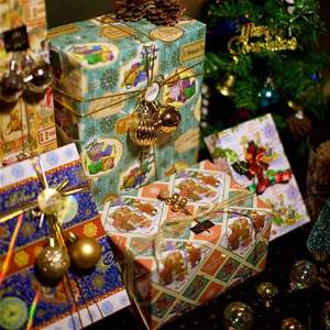 新款高档花卉包装纸防水装饰圣诞礼品包装纸定制包装 - Product Image 3