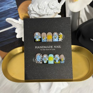 <span class=keywords><strong>Uñas</strong></span> Postizas Hechas a Mano <span class=keywords><strong>de</strong></span> Alta Calidad, Estilo Rayas <span class=keywords><strong>de</strong></span> Zebra, Accesorios para <span class=keywords><strong>Uñas</strong></span> Cortas, <span class=keywords><strong>Diseños</strong></span> Personalizados Disponibles, Precio al por Mayor - Product Image 1