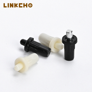 Xoay cửa trượt chốt trục Nickel mạ nhựa đệm mùa xuân chân cao su Tay áo cho tủ bếp cửa Kệ hỗ trợ - Product Image 1
