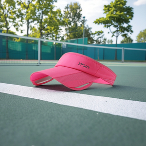 <span class=keywords><strong>Gorra</strong></span> de visera de verano transpirable para <span class=keywords><strong>mujer</strong></span> con protector solar de ala grande para viajes de <span class=keywords><strong>tenis</strong></span> al aire libre - Product Image 1
