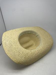 Chapeau <span class=keywords><strong>de</strong></span> <span class=keywords><strong>cowboy</strong></span> classique en papier Sun Jazz avec ceinture en cuir – Style Image, coque rigide, unisexe, pour sports <span class=keywords><strong>de</strong></span> plein air, pêche et voyage - Product Image 3