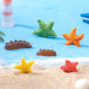 Decoración de Acuario de Resina con Forma de Pepino de Mar, Adorno Artificial Multicolor de Estrella de Mar para Acuarios, Terrarios y Decoración DIY - Product Image 1