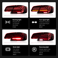 Nouvel ensemble de feux arrière à LED rouges BK pour BMW Série 3 E92 2006-2012, style Laser Line, clignotants séquentiels, feux de freinage, Plug & Play