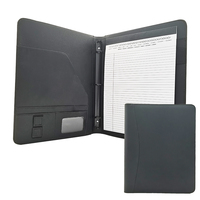 Modernqiu - Portafolio de Cuero A4 Personalizado al por Mayor, Organizador de Documentos Ejecutivo con Carpeta de 3 Anillas