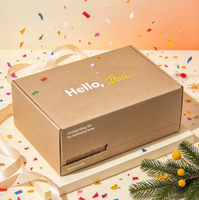 Boîte en papier kraft à bande déchirable, boîte cadeau en carton ondulé personnalisée, emballage alimentaire recyclable, OEM & ODM pour entreprises