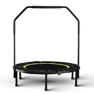 Leerpoo <strong>40</strong> inch mini <strong>folding</strong> children <strong>trampoline</strong> fitness workout rebounder for kids with adjustable handrail angle - Product Image 1