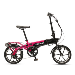 TXED 16 "x1.75 Ebike <span class=keywords><strong>Petit</strong></span> Ebike Pliable Roue Intégrée La <span class=keywords><strong>Plus</strong></span> Petite Commodité Légère 36V 250W 7.8Ah Vélo <span class=keywords><strong>Pliant</strong></span> Électrique - Product Image 1