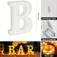 Lettres lumineuses LED, enseigne alphabétique, alimentées par piles, lettres personnalisables, décoration pour la chambre d'enfant, fête de naissance
