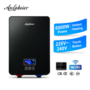 เครื่องทำน้ำอุ่นไฟฟ้าแบบหลายจุด 6000W 220V แบบไม่มีถัง  วัสดุ SS304 พร้อมระบบป้องกันไฟรั่ว ELCB สำหรับโรงแรม บ้านพักตากอากาศ ห้องน้ำ ฝักบัว - Product Image 6