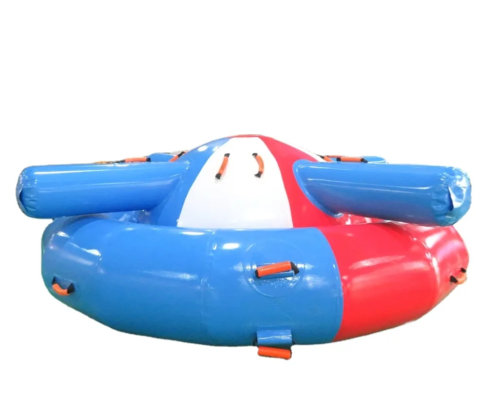 पानी के खेल के लिए पागल inflatable पानी उड़ान संतृप्ति ufo watable डिस्क नाव