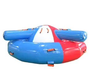 수상 스포츠 게임을위한 미친 풍선 물 비행 토성 UFO 견인 풍선 디스코 보트