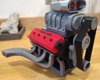 Modèle de turbocompresseur Hemi 426 imprimé en 3D, simulation d'impression 3D, impression PLA, personnalisable, achat en gros, haute précision