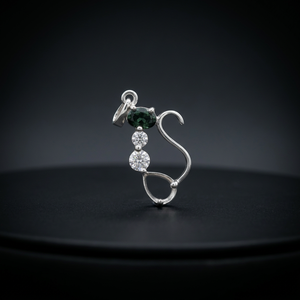 Lote al por mayor, precio a granel, la mejor calidad, estilo de lujo, elegante, para bodas, joyería para mujer, dijes de piedras preciosas, ónix verde tallado en plata hecho a mano - Product Image 1